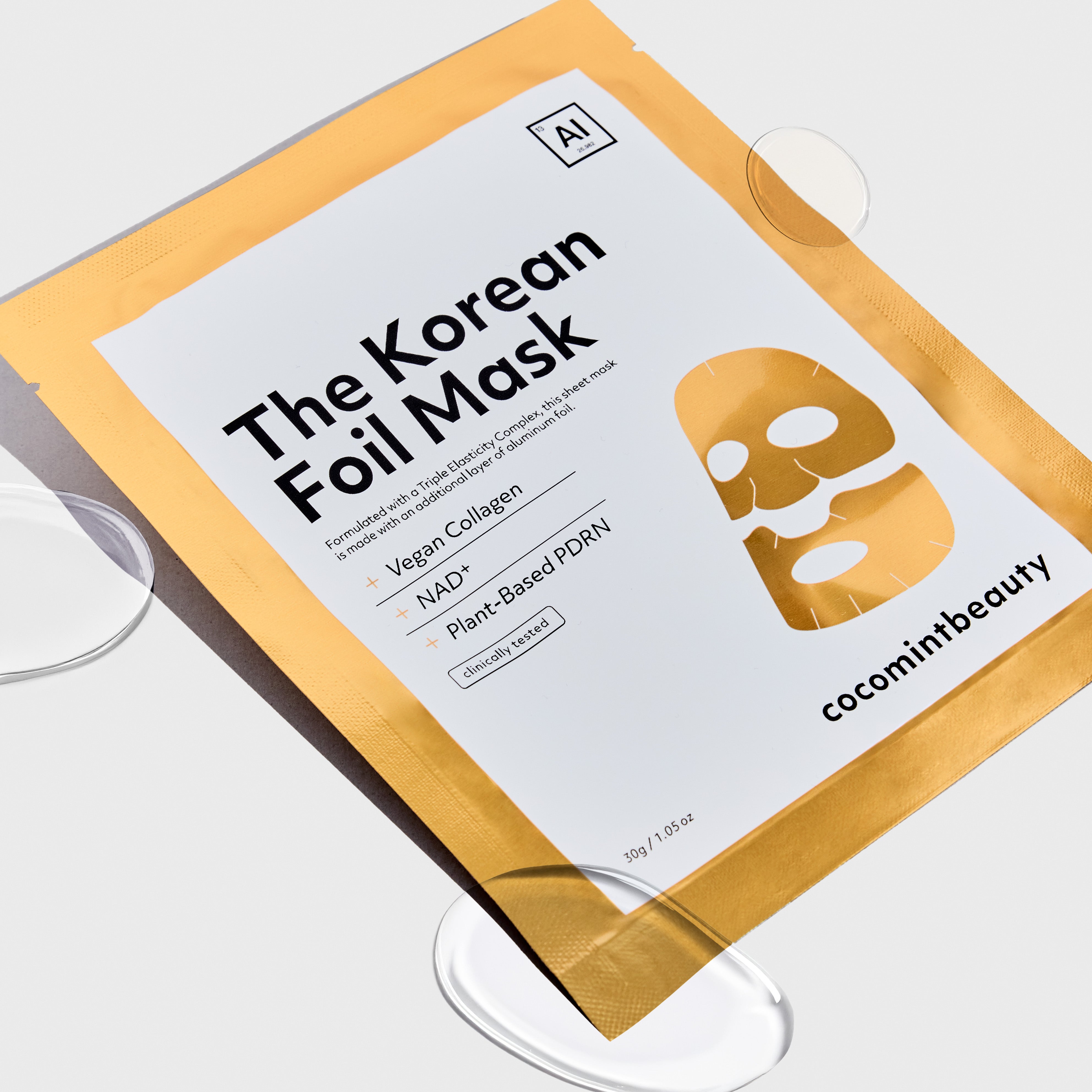Korean Foil Mask | NAD+, PDRN & Collagen - cocomintbeauty