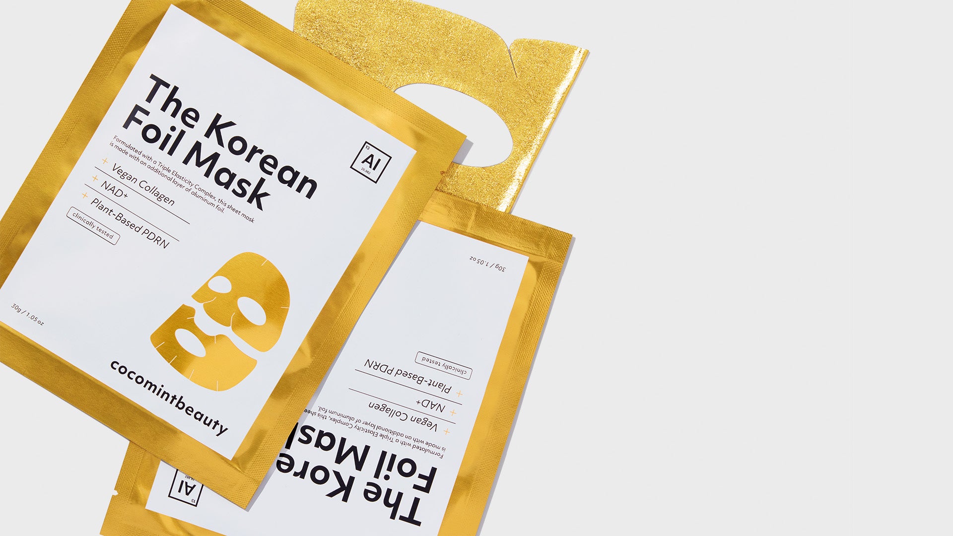 Korean Foil Mask | NAD+, PDRN & Collagen - cocomintbeauty